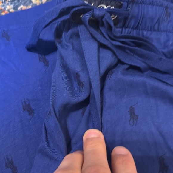 POLO Ralph Lauren Logo Sleepwear Drawstring Bottoms/Pajamas/PJs/Pants Blue XL - Picture 5 of 11